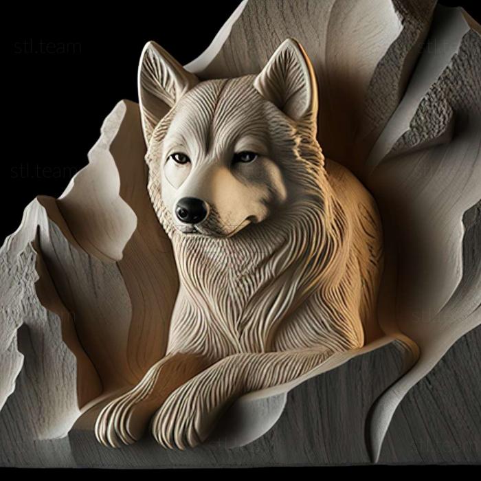 3D model Greenland dog (STL)